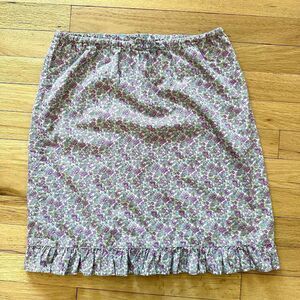 Y2k Style Cottagecore Pastel Floral Ruffle Hem Mini Skirt Girls XL 14/16